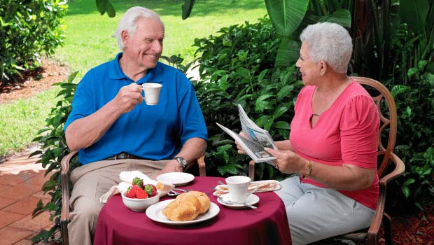 Couple in Asssised Living